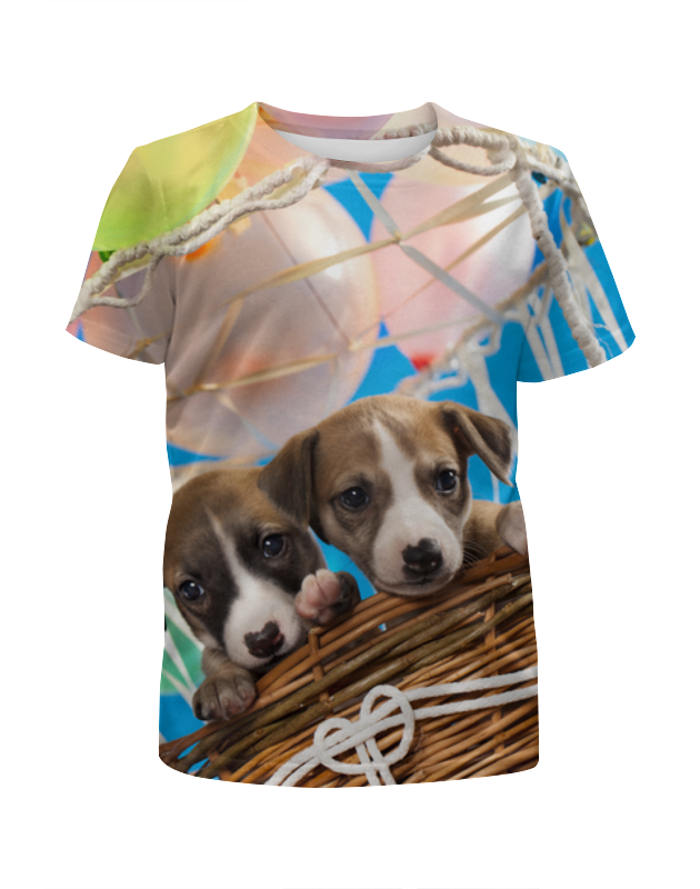 Printio Футболка с полной запечаткой для девочек Собаки printio футболка с полной запечаткой для девочек год собаки