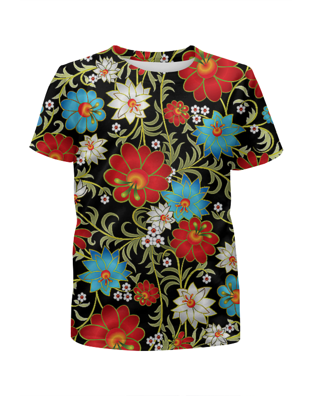 Printio Футболка с полной запечаткой для девочек Праздник цветов printio футболка с полной запечаткой для девочек плетение цветов