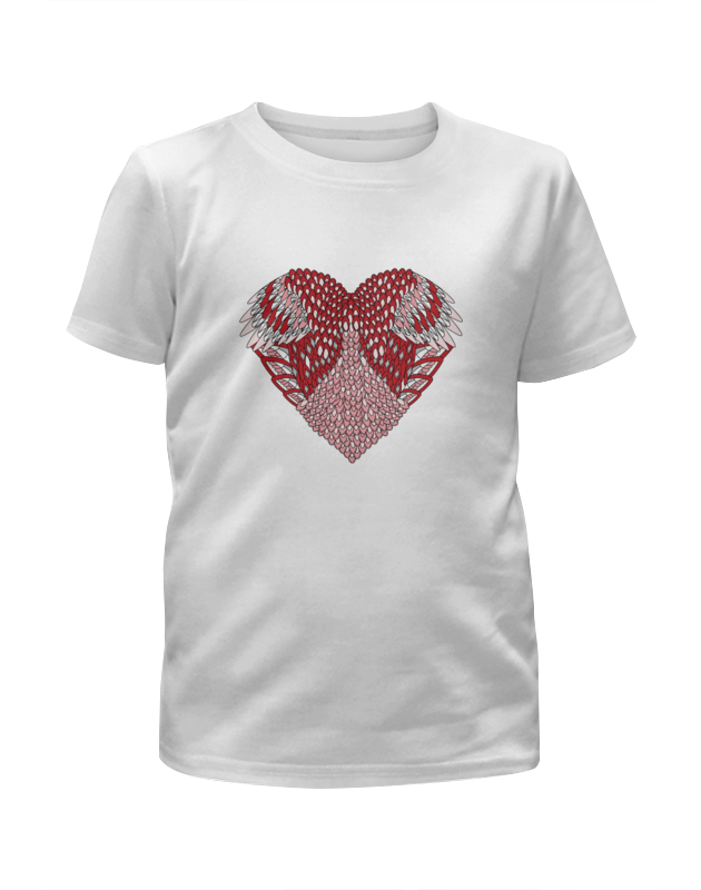 Printio Футболка с полной запечаткой для девочек Сердце printio футболка с полной запечаткой для девочек розовое сердце
