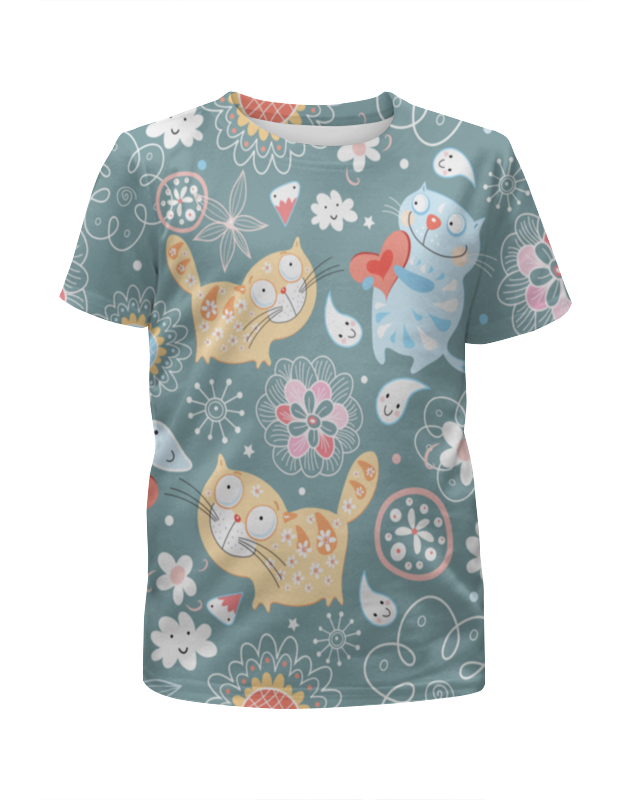 Printio Футболка с полной запечаткой для девочек Котята printio футболка с полной запечаткой для девочек котята