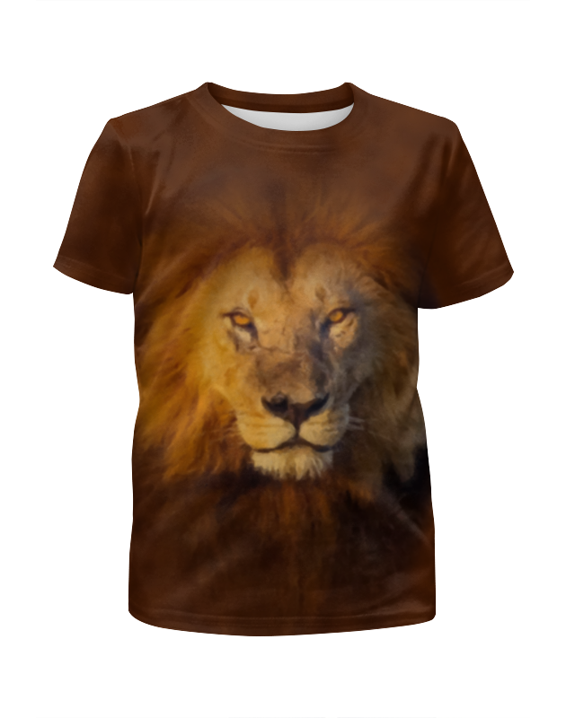 Printio Футболка с полной запечаткой для девочек Лев printio футболка с полной запечаткой для девочек расписной лев