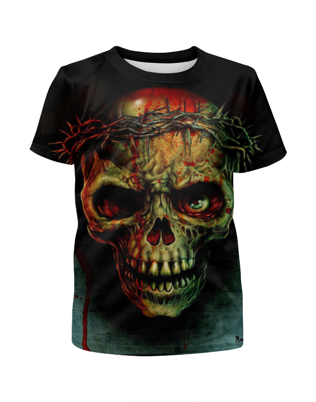 Printio Футболка с полной запечаткой для девочек Skull printio футболка с полной запечаткой для девочек just some devil skull