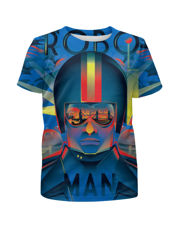 Printio Футболка с полной запечаткой для девочек Robo man printio футболка с полной запечаткой мужская robo man
