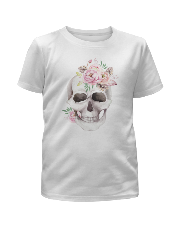 Printio Футболка с полной запечаткой для девочек Череп printio футболка с полной запечаткой для девочек череп и кости