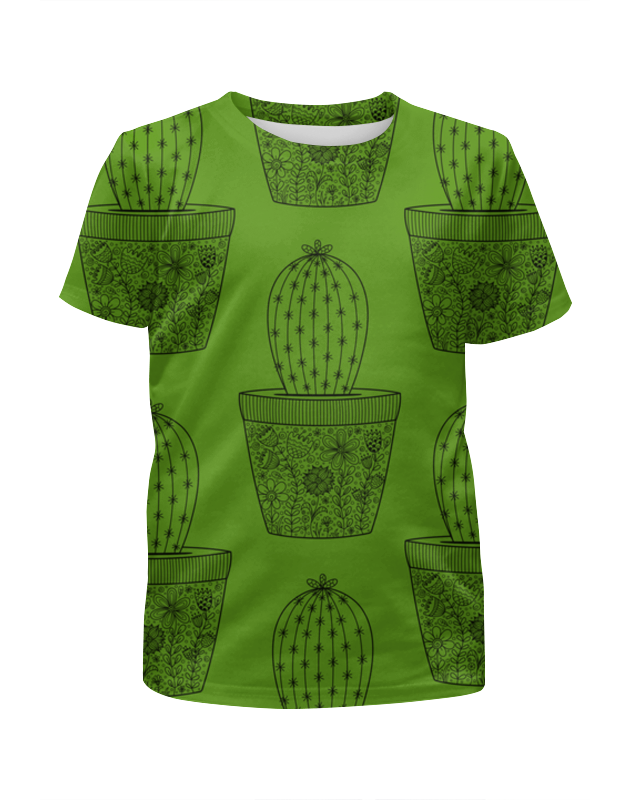 Printio Футболка с полной запечаткой для девочек Кактусы printio футболка с полной запечаткой для девочек кактусы в цвету