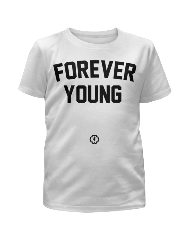printio футболка с полной запечаткой для девочек сами с усами Printio Футболка с полной запечаткой для девочек Forever young by brainy
