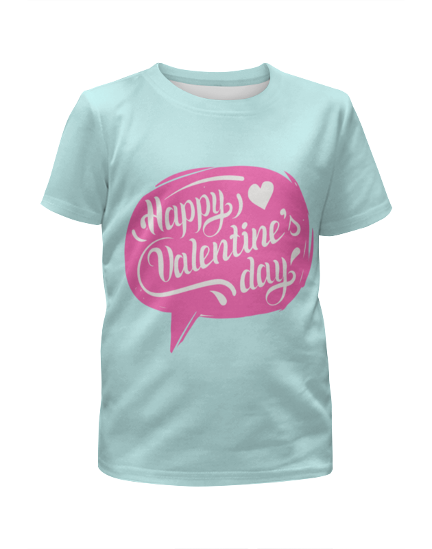 Printio Футболка с полной запечаткой для девочек Happy valentines day printio футболка с полной запечаткой для девочек day