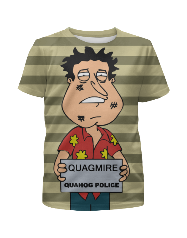 Printio Футболка с полной запечаткой для девочек Quagmire quahog police printio футболка с полной запечаткой для мальчиков quagmire quahog police