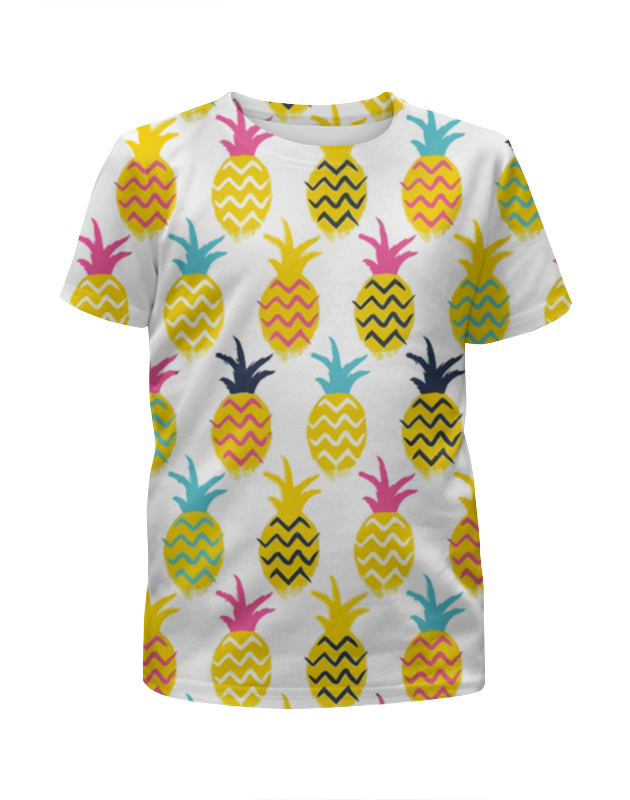 Printio Футболка с полной запечаткой для девочек Ананасы printio футболка с полной запечаткой для мальчиков ананасы