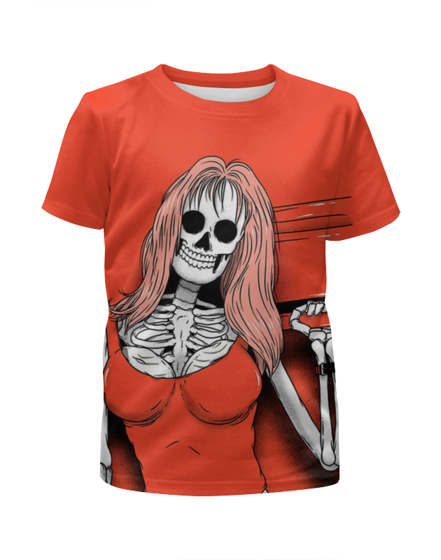 printio футболка с полной запечаткой для девочек x ray of bones Printio Футболка с полной запечаткой для девочек Bones brigade
