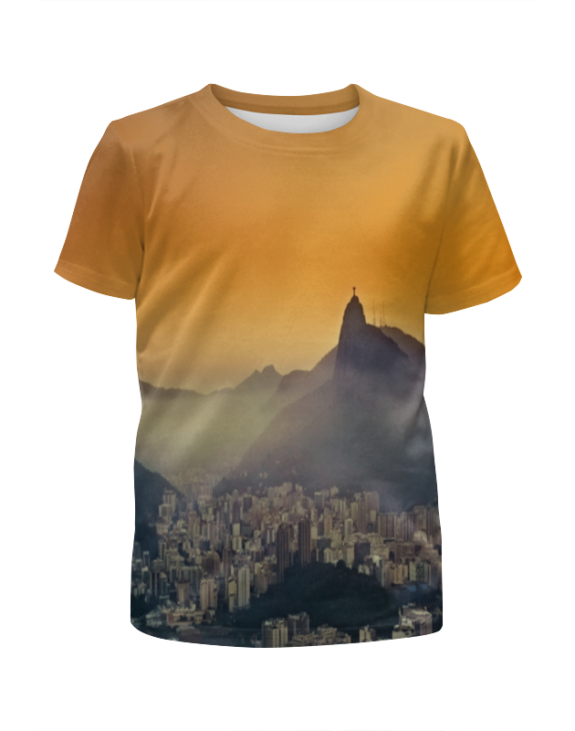Printio Футболка с полной запечаткой для девочек Рио-де-жанейро printio футболка с полной запечаткой женская рио де жанейро