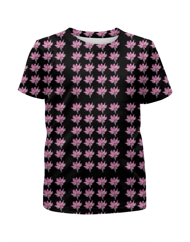 Printio Футболка с полной запечаткой для девочек Цветок лотоса printio футболка с полной запечаткой мужская цветок лотоса
