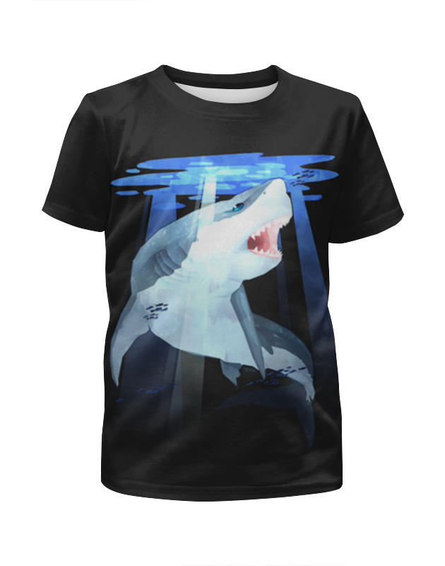 Printio Футболка с полной запечаткой для девочек Акула printio футболка с полной запечаткой для девочек устрашающая акула съела внимание вашего ребенка