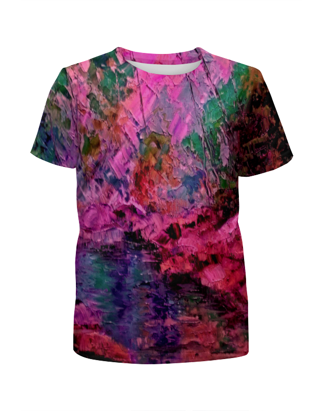 Printio Футболка с полной запечаткой для девочек Краски лета printio футболка с полной запечаткой женская краски лета