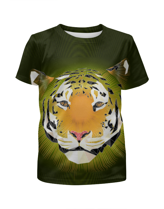Printio Футболка с полной запечаткой для девочек Тигр printio футболка с полной запечаткой для девочек саблезубый тигр