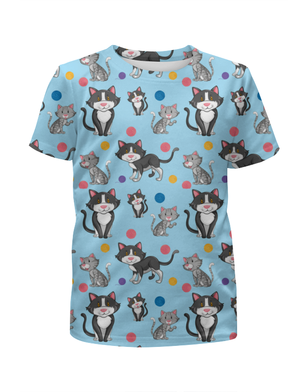 Printio Футболка с полной запечаткой для девочек Кошки printio футболка с полной запечаткой для девочек кошки мышки
