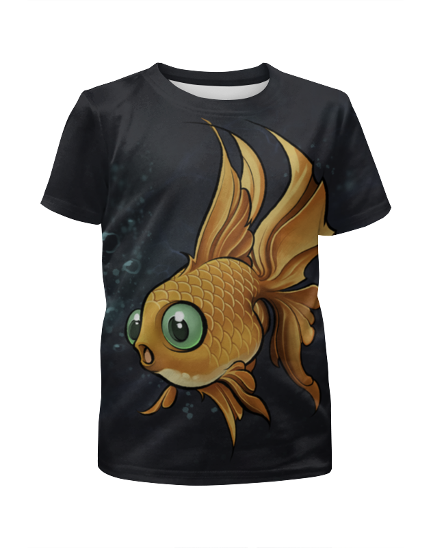 Printio Футболка с полной запечаткой для девочек Золотая рыбка printio футболка с полной запечаткой для девочек кот рыболов и золотая рыбка