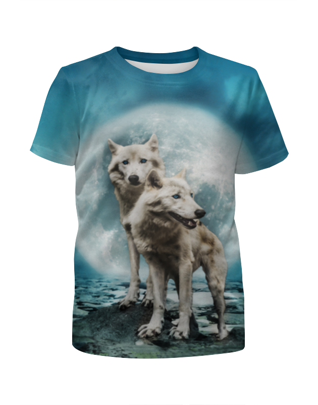 Printio Футболка с полной запечаткой для девочек Волки printio футболка с полной запечаткой для девочек белые волки