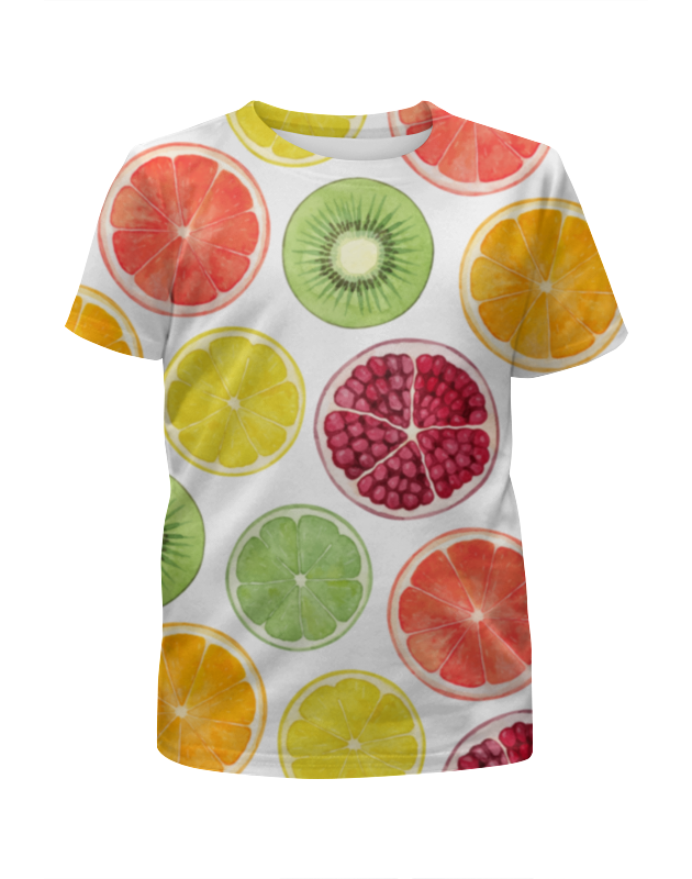 Printio Футболка с полной запечаткой для девочек Фруктовая printio футболка с полной запечаткой для девочек сочные краски