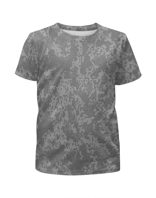 Printio Футболка с полной запечаткой для девочек Серый пиксельный камуфляж printio футболка с полной запечаткой мужская серый пиксельный камуфляж