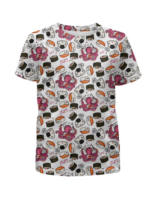 Printio Футболка с полной запечаткой для девочек Омномном printio футболка с полной запечаткой для девочек суши арт