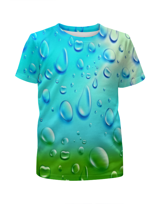 Printio Футболка с полной запечаткой для девочек Капли printio футболка с полной запечаткой для девочек капли воды