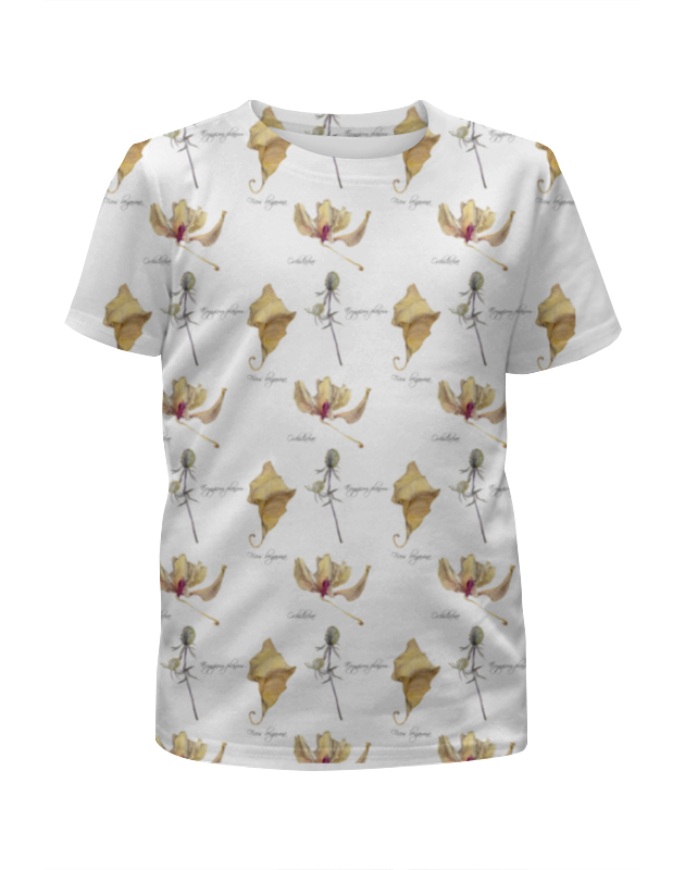 Printio Футболка с полной запечаткой для девочек Орхидея лист и колючка printio футболка с полной запечаткой для девочек акварельная изморозь