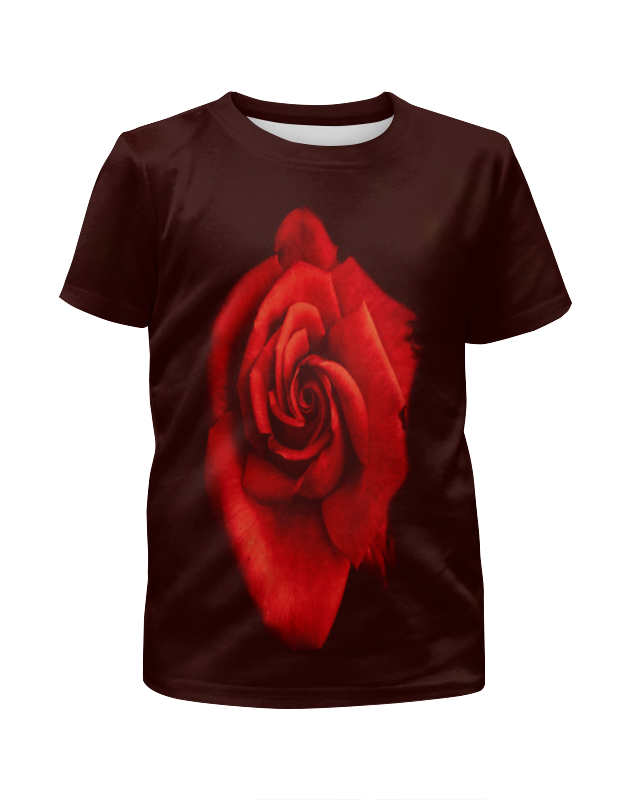 Printio Футболка с полной запечаткой для девочек Красная роза printio футболка с полной запечаткой для девочек роза звезда