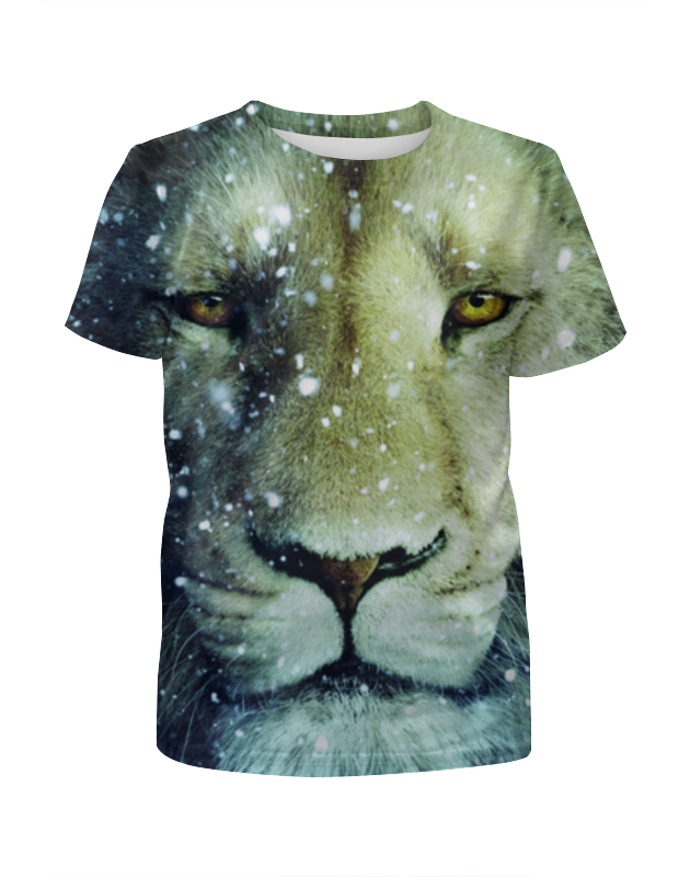 Printio Футболка с полной запечаткой для девочек Снежный лев printio футболка с полной запечаткой для девочек пафосный лев