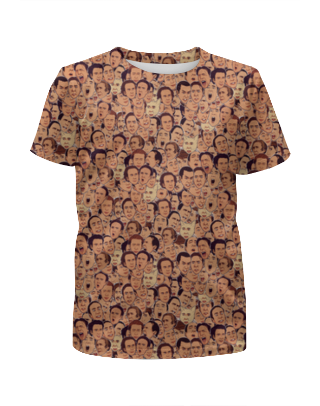 Printio Футболка с полной запечаткой для девочек Николас кейдж футболка dream shirts николас кейдж мужская белая 3xl