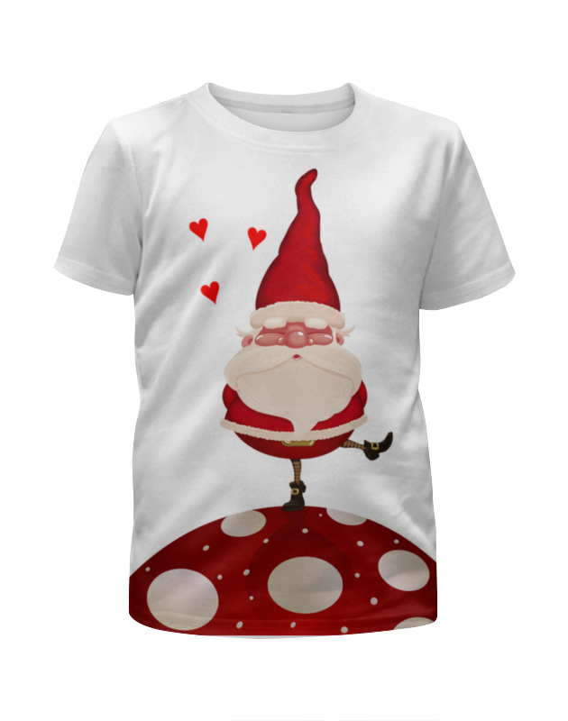 Printio Футболка с полной запечаткой для девочек Дед мороз printio футболка с полной запечаткой для девочек суровый дед мороз