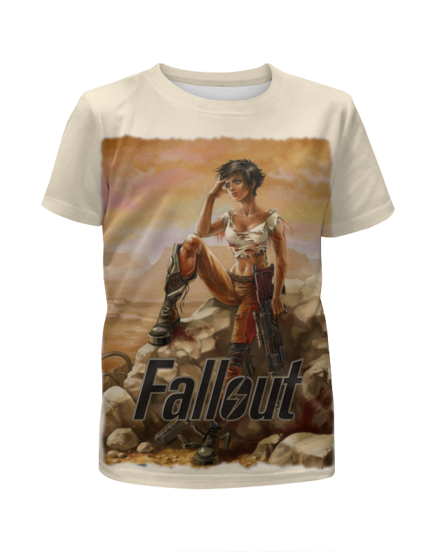 Printio Футболка с полной запечаткой для девочек Fallout game
