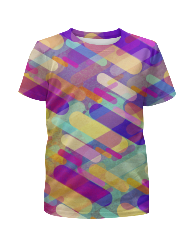 Printio Футболка с полной запечаткой для девочек Разноцветная абстракция printio футболка с полной запечаткой мужская разноцветная