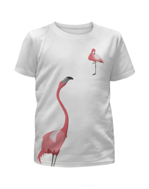 Printio Футболка с полной запечаткой для девочек Тайная любовь розового фламинго printio футболка с полной запечаткой мужская любовь фламинго