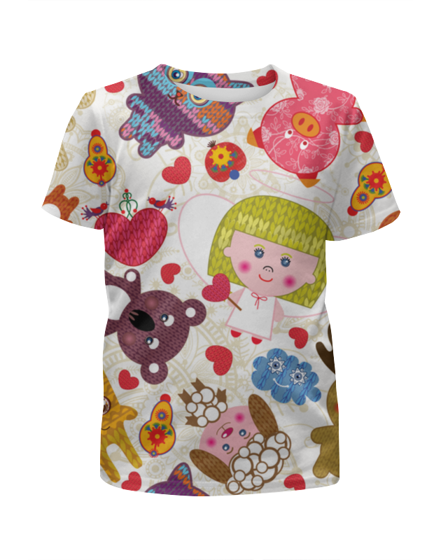 Printio Футболка с полной запечаткой для девочек Игрушки printio футболка с полной запечаткой для девочек мишки сладкоежки