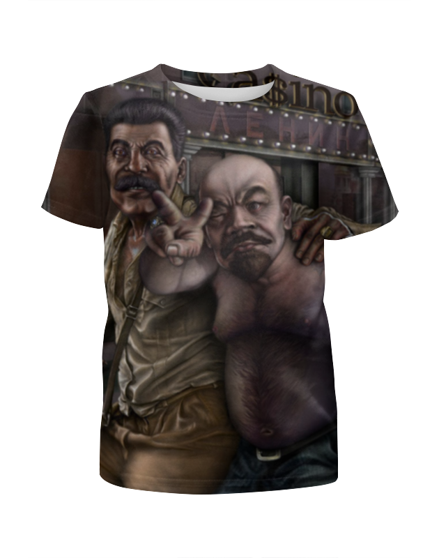 Printio Футболка с полной запечаткой для девочек Сталин и ленин printio футболка с полной запечаткой для девочек сталин