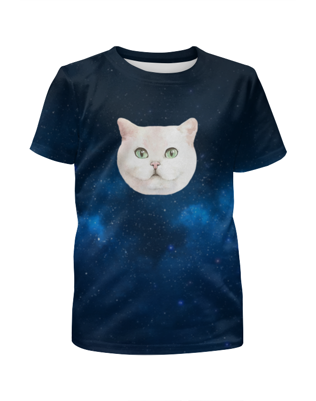 Printio Футболка с полной запечаткой для девочек Котик printio футболка с полной запечаткой для девочек котик