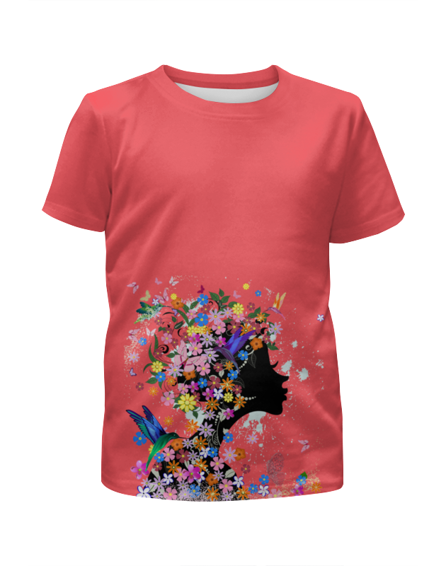 Printio Футболка с полной запечаткой для девочек Девушка printio футболка с полной запечаткой для девочек девушка с цветами
