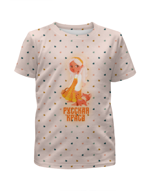 Printio Футболка с полной запечаткой для девочек Без названия printio футболка с полной запечаткой женская кот с сердечками