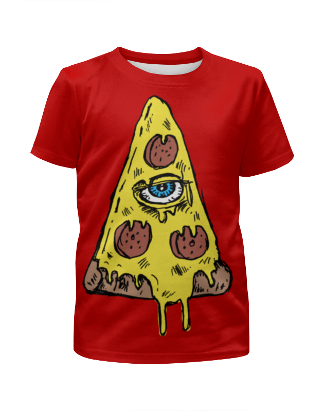 Printio Футболка с полной запечаткой для девочек Пицца printio футболка с полной запечаткой для девочек паучек