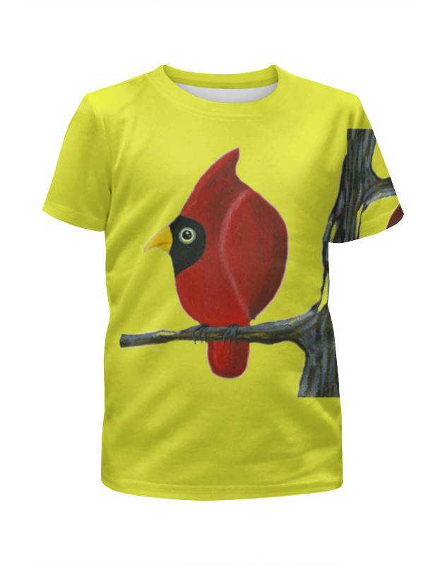 Printio Футболка с полной запечаткой для девочек Птица кардинал printio футболка с полной запечаткой для девочек птица вязачъ