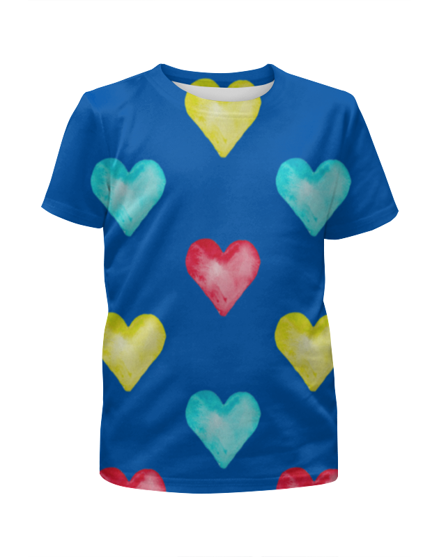 Printio Футболка с полной запечаткой для девочек Сердце printio футболка с полной запечаткой для девочек теплое сердце