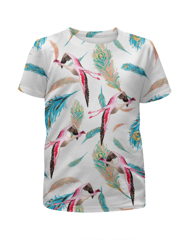 Printio Футболка с полной запечаткой для девочек Птички printio футболка с полной запечаткой для девочек птички в облачках