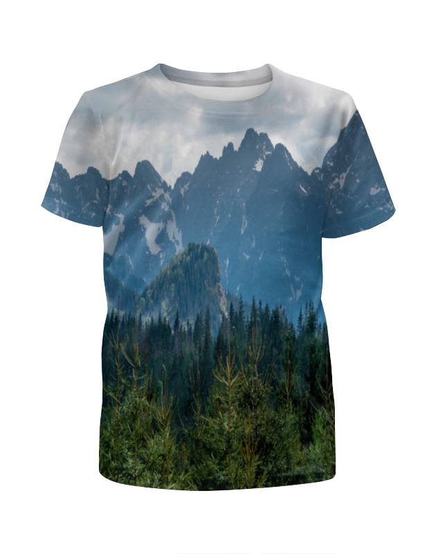 Printio Футболка с полной запечаткой для девочек Серые горы printio футболка с полной запечаткой женская серые горы