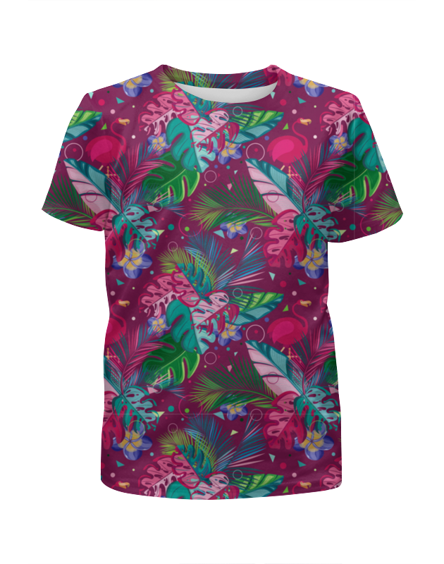Printio Футболка с полной запечаткой для девочек Тропический рай printio футболка с полной запечаткой для девочек влюбленные фламинго