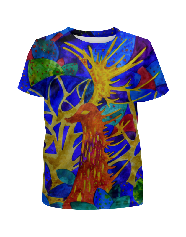 Printio Футболка с полной запечаткой для девочек Космический олень printio футболка с полной запечаткой мужская олень в лесу