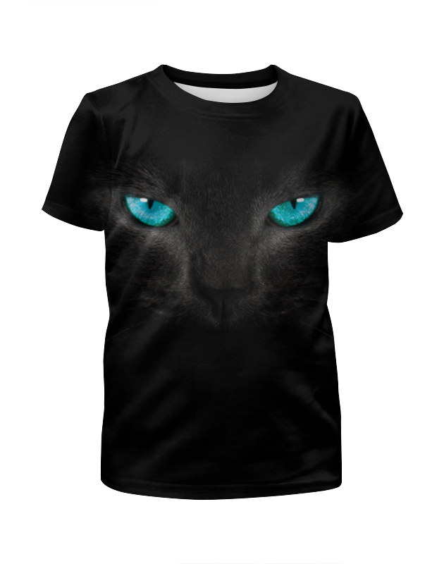 Printio Футболка с полной запечаткой для девочек Взгляд черной кошки printio футболка с полной запечаткой для мальчиков взгляд черной кошки
