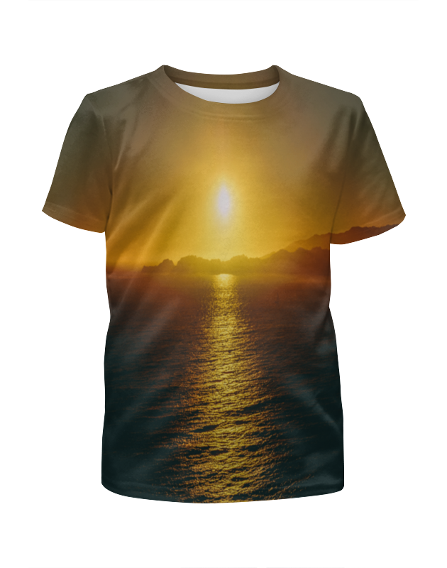 Printio Футболка с полной запечаткой для девочек Закат над морем printio футболка с полной запечаткой женская закат над морем