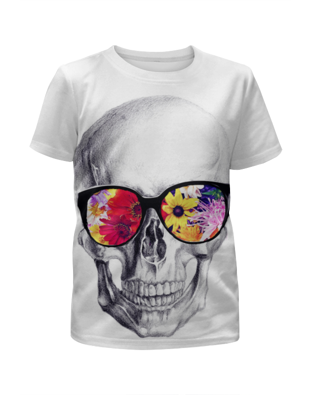 Printio Футболка с полной запечаткой для девочек Skull art printio футболка с полной запечаткой для девочек just some devil skull