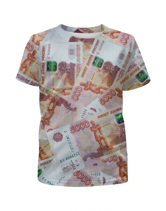 Printio Футболка с полной запечаткой для девочек Деньги printio футболка с полной запечаткой для девочек деньги доллары